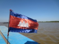 On the Tonle Sap lake.