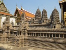 A huge model of Angkor Wat at the palace.