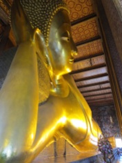 Wat Pho, home of this giant reclining Buddha.