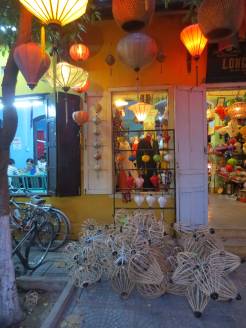 Hoi An is famous for these beautiful bamboo lanterns. Here they are as works-in-progress.
